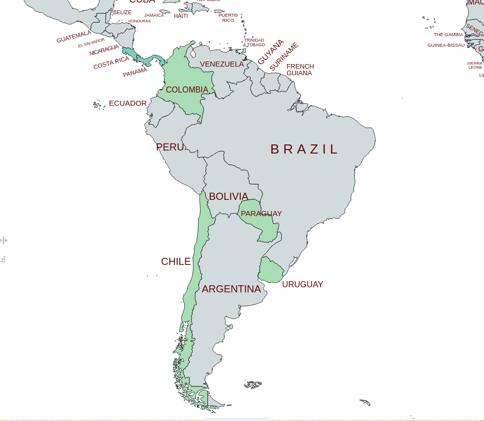 Best countries to retire to in southern American countries