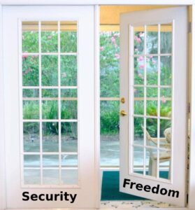 Double doors - security and fredom