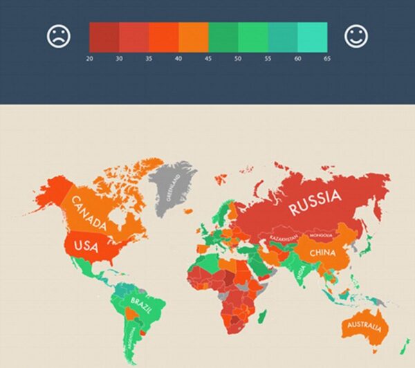 happiness map